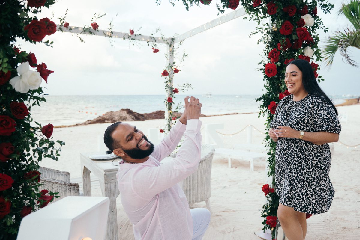 surprise and romantic proposal